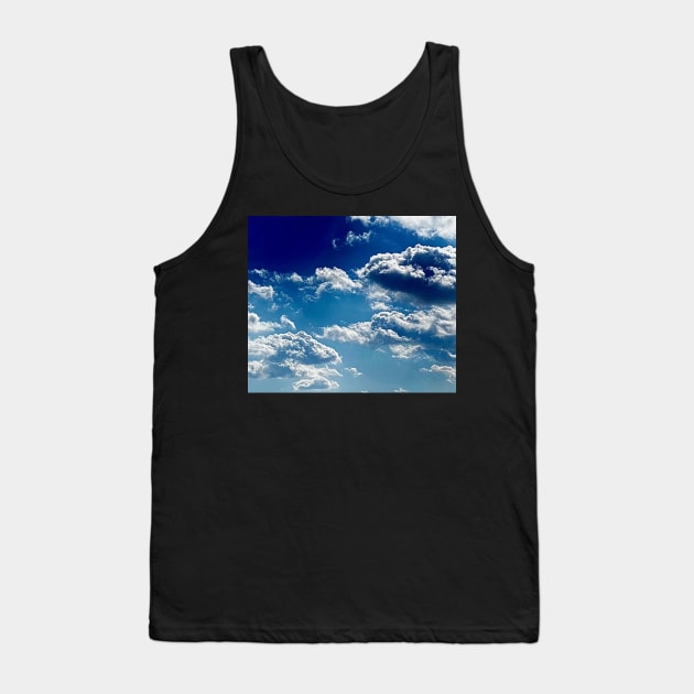 Beautiful cloudy blue sky Tank Top by Dillyzip1202